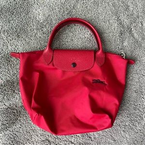 Longchamp Le Pliage Club Tote Small - Cherry red